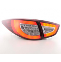 Pilotos Led Juego Hyundai Ix35 Bj. 2009- Rojo/Transparente Fk Automotive