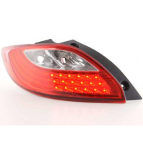 Kit De Pilotos Traseros Led Mazda 2 De  07- Rojo/Color Claro Fk Automotive