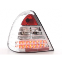 Kit De Pilotos Traseros Led Mercedes Clase C Modelo W202  96-00 Cromado Fk Automotive