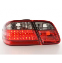 Kit De Pilotos Traseros Led Mercedes Clase E Modelo W210  95-98 Rojo/Negro Fk Automotive