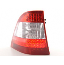 Kit De Pilotos Traseros Led Mercedes Clase M Modelo W163  98-05 Color Claro/Rojo Fk Automotive
