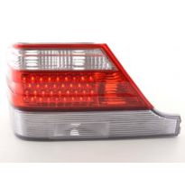 Kit De Pilotos Traseros Led Mercedes Benz Clase S Modelo W140  92-98 Rojo/Color Claro Fk Automotive