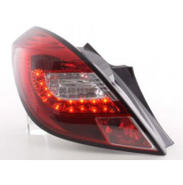 Kit De Pilotos Traseros Led Opel Corsa D 3-Ptas.  06-10, Rojo/Color Claro Fk Automotive
