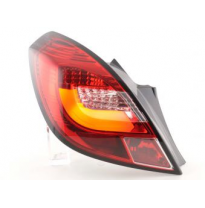 Pilotos Led Juego Opel Corsa D 3-Puertas Bj. 06-10 Rojo/Transparente Fk Automotive