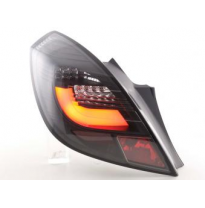 Pilotos Led Juego Opel Corsa D 3-Puertas Bj. 06-10 Negro Fk Automotive