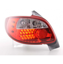 Kit De Pilotos Traseros Led Peugeot 206 3/5 Ptas. Sin Cabrio  98-05 Rojo Fk Automotive
