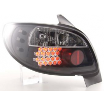 Kit De Pilotos Traseros Led Peugeot 206 3/5 Ptas. Sin Cabrio  98-05 Negro Fk Automotive