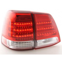 Kit De Pilotos Traseros Led Toyota Land Cruiser Modelo Fj200  07-08 Cromado Fk Automotive