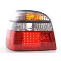 Kit De Pilotos Traseros Led Vw Golf 3 Modelo 1hxo  92-97 Color Claro/Rojo Fk Automotive