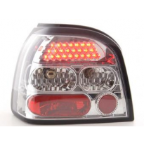Kit De Pilotos Traseros Led Vw Golf 3 Modelo 1hxo  92-97 Cromado Fk Automotive