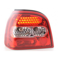 Kit De Pilotos Traseros Led Vw Golf 3 Modelo 1hxo  92-97 Color Claro/Rojo Fk Automotive