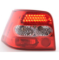 Kit De Pilotos Traseros Led Vw Golf 4 Modelo 1j  98-02 Color Claro/Rojo Fk Automotive