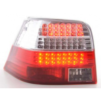 Kit De Pilotos Traseros Led Vw Golf 4 Modelo 1j  98-02 Color Claro/Rojo Fk Automotive