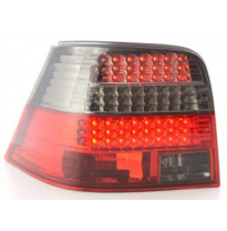 Kit De Pilotos Traseros Led Vw Golf 4 Modelo 1j  98-02 Negro/Rojo Fk Automotive
