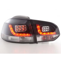 Kit De Pilotos Traseros Led Vw Golf 6 Modelo 1k  08- Negro Fk Automotive