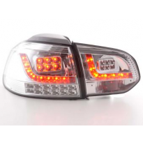 Kit De Pilotos Traseros Led Vw Golf 6 Modelo 1k  08- Cromado Fk Automotive