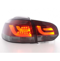 Pilotos Led Juego Vw Golf 6 Typ 1k Bj. 2008-2012 Rojo/Negro Fk Automotive
