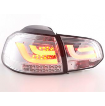 Pilotos Led Juego Vw Golf 6 Typ 1k Bj. 2008-2012 Cromado Con Led Intermitente  Fk Automotive