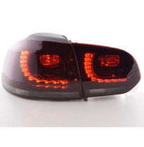 Kit De Pilotos Traseros Led Vw Golf 6, Rojo/Negro Fk Automotive