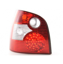 Kit De Pilotos Traseros Led Vw Polo Modelo 9n  01-05 Rojo/Color Claro Fk Automotive