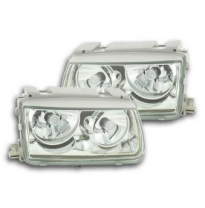 Faros Powerlook Para Vw Polo (Tipo 6n) 94-99 Cromado Fk Automotive