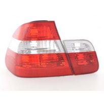 Kit De Pilotos Traseros Para Bmw Serie 3 Sedan Modelo E46  01-05 Blanco Rojo Fk Automotive