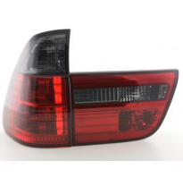 Kit De Pilotos Traseros Para Bmw X5 Modelo E53 X53  98-05 Negro Rojo Fk Automotive