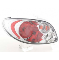 Kit De Pilotos Traseros Para Peugeot 206 Cc Modelo 2***  99-06 Cromado Fk Automotive