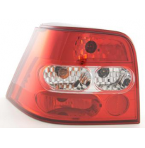 Kit De Pilotos Traseros Vw Golf 4  98-02, Rojo/Color Claro Fk Automotive