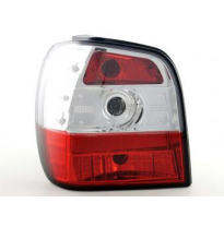 Kit De Pilotos Traseros Vw Polo Modelo 6n  95-98, Rojo/Color Claro Fk Automotive