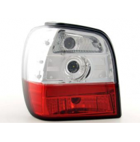 Kit De Pilotos Traseros Vw Polo Modelo 6n  95-98, Rojo/Color Claro Fk Automotive