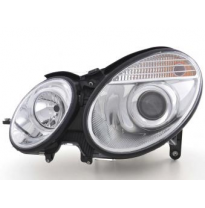 Faros Delanteros Set Angel Eyes Mercedes-Benz Clase E Modelo W211  02-06, Cromado Fk Automotive