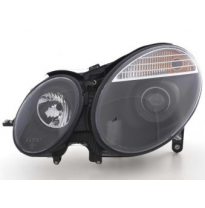Faros Delanteros Set Angel Eyes Mercedes-Benz Clase E Modelo W211  06-08, Negro Fk Automotive