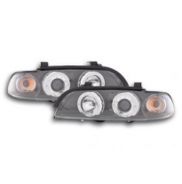 Faros Delanteros Set Angel Eyes Bmw Serie 5 Modelo E39  95-00 Negro Fk Automotive