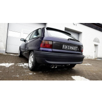 Silenciador trasero Opel Astra F-CC, suspensión de 1 punto - 2x78x75 Tipo 73 Fox exhaust
