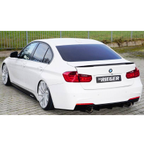 Difusor trasero Rieger - BMW F30/F31 con parachoques trasero M-Package, ABS, negro brillante - no apto para modelos con gancho d