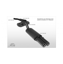 Escape FOX Audi 80/90 - 89, B3, B4 - sedan/ Coupe/ Cabrio tubo conexion to the catalizador for AU011000-escape delantero