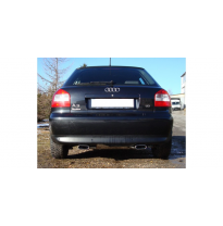 Escape FOX Audi A3 8L quattro escape final salida duplex &amp;#216; 63,5mm - 130x50 52 duplex