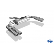 Audi A3 - 8V Sedan &quot;con S-Line o S3 parachoques&quot; Escape trasero FOX - 2x80 tipo 16 derecha / izquierda