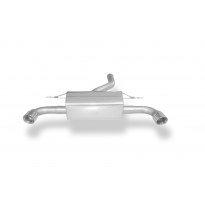BMW F20/F21 - 120d silenciador final cruzado derecha/izquierda - 1x90 ty Fox exhaust