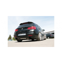 BMW F20/21 - 118i con silenciador OPF Final - 1x100 tipo 25 derecho/izquierdo revestido de negro