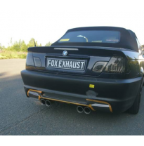 BMW E46 320/ 323/ 325/ 328/ 330 M3-Optik V2 Silenciador final c Fox exhaust
