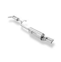 BMW E28 520i sin catalizador - silenciador final y delantero - 2x63 Fox exhaust
