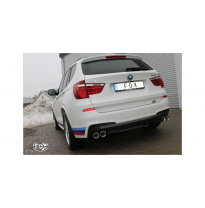 Escape FOX BMW X3 F25 - 3,0l gasolina escape final - 2x90 17 duplex