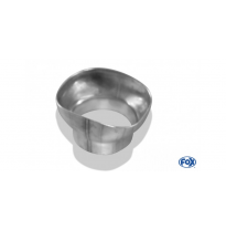 plate for tail pipe angular 110x110 with hole &amp;#216;63mm