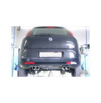 Escape FOX Fiat Grande Punto 199 - gasolina escape final salida duplex - 2x76 13 duplex