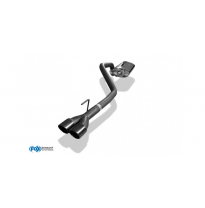 Escape deportivo Jeep Commander Typ WH/ XK - 2x90 Typ 16 recubierto de negro