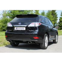 Escape FOX Lexus RX450H final pipe system duplex fitted on original escape final - 140x90 32 duplex