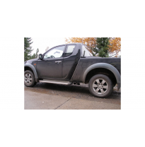 Escape FOX Mitsubishi L200 KAOT Clubcap 2-doors escape final sidepipe - 2x115x85 38 on drivers side