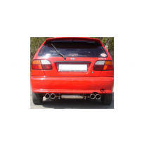 Escape FOX Nissan Almera N15 Hatchback escape final salida duplex - 2x90 13 duplex